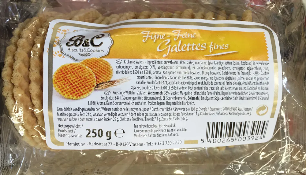 Galettes fines