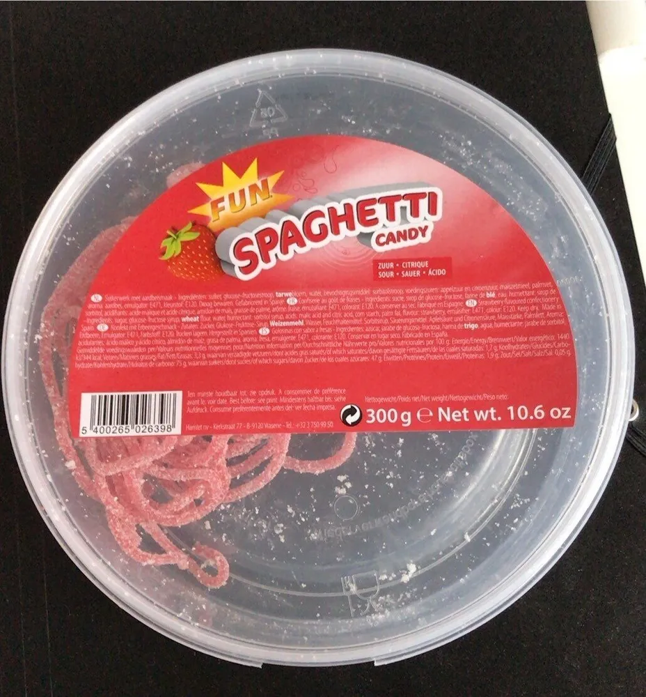Fun spaghetti candy