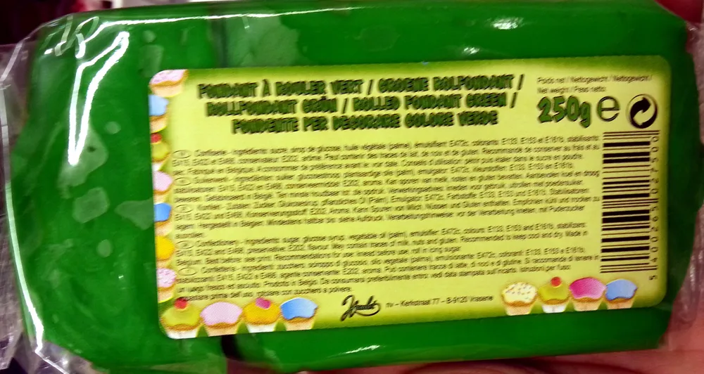 Fondant à rouler vert