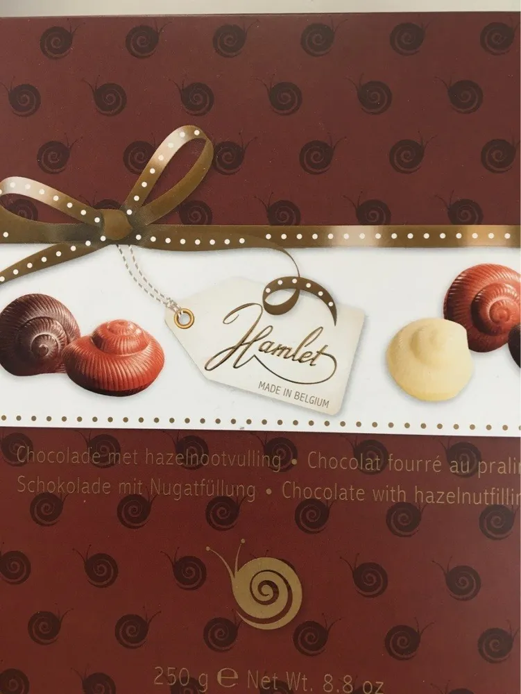 Chocolat fourré au praliné