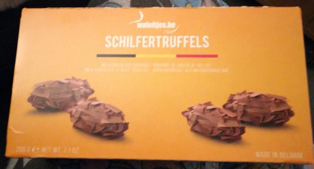wafeltjes.be SCHILFERTRUFFELS BEDANKT MELKCHOCOLAD