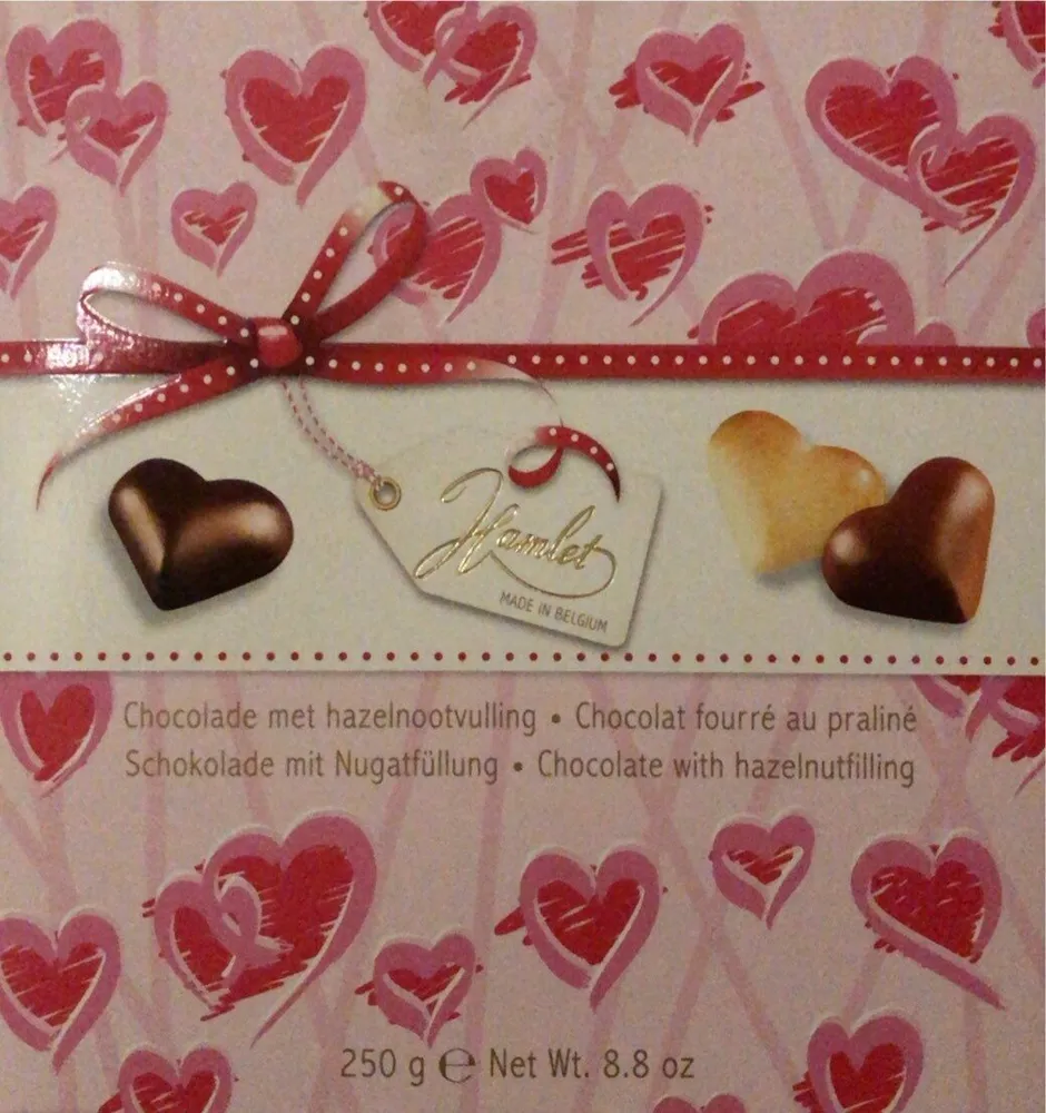 Chocolat fourré au praliné