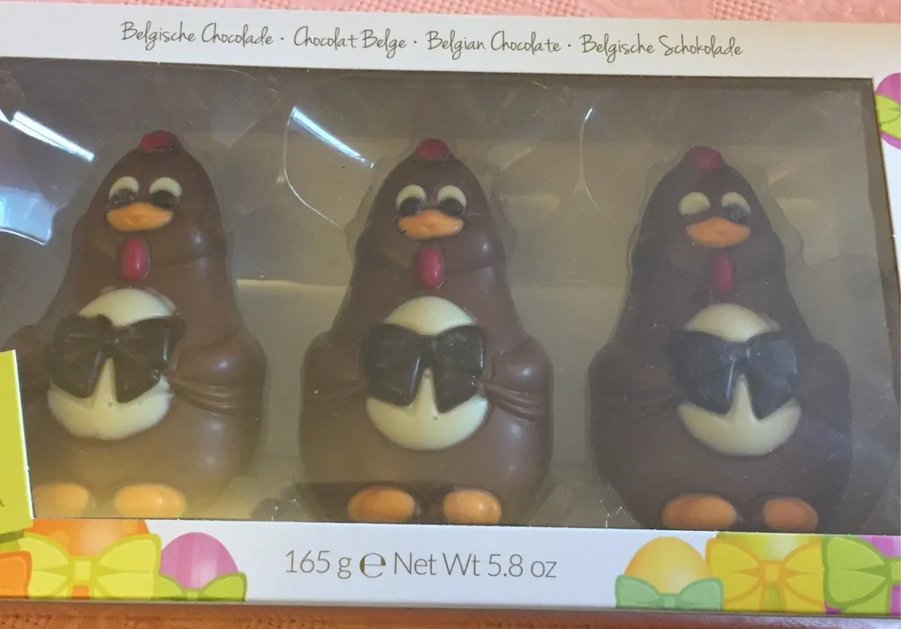 Poules en chocolat