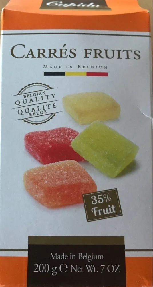 Carrés fruits