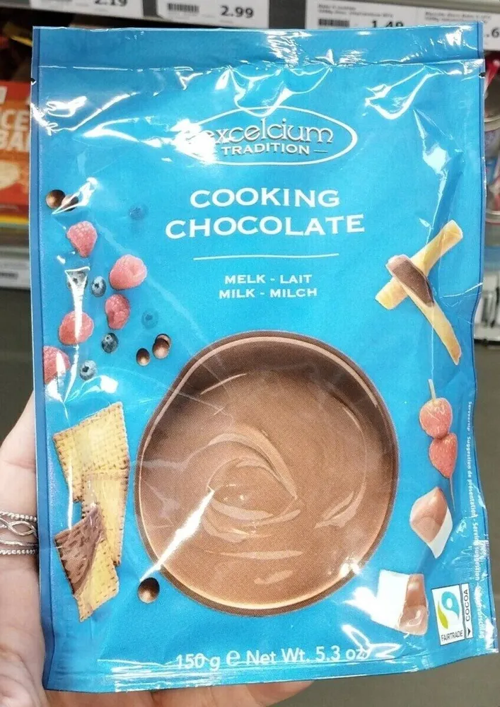 Cooking chocolate lait