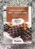 Vanillewafel met chocolade