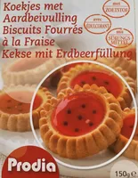 Biscuits fourrés à la fraise