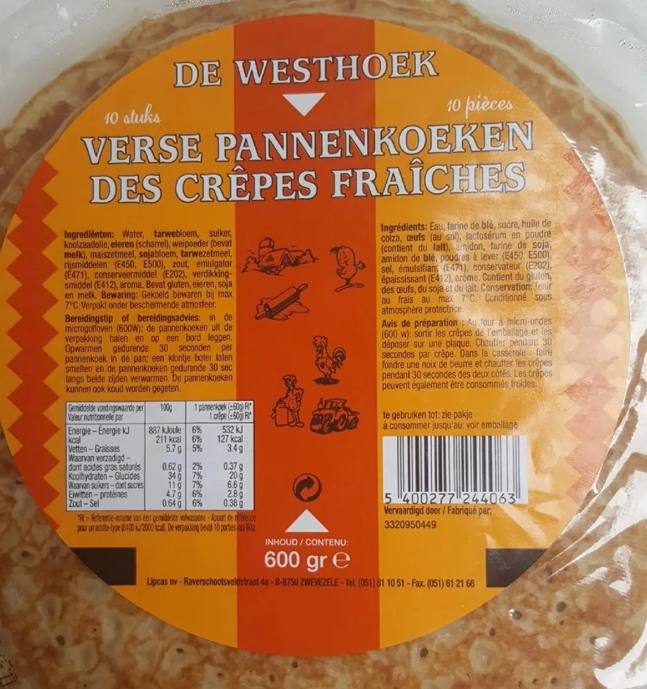 Des crêpes fraiches