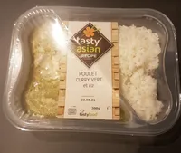 Poulet curry vert et riz