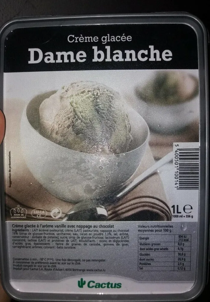 Crème glacée / Dame Blanche