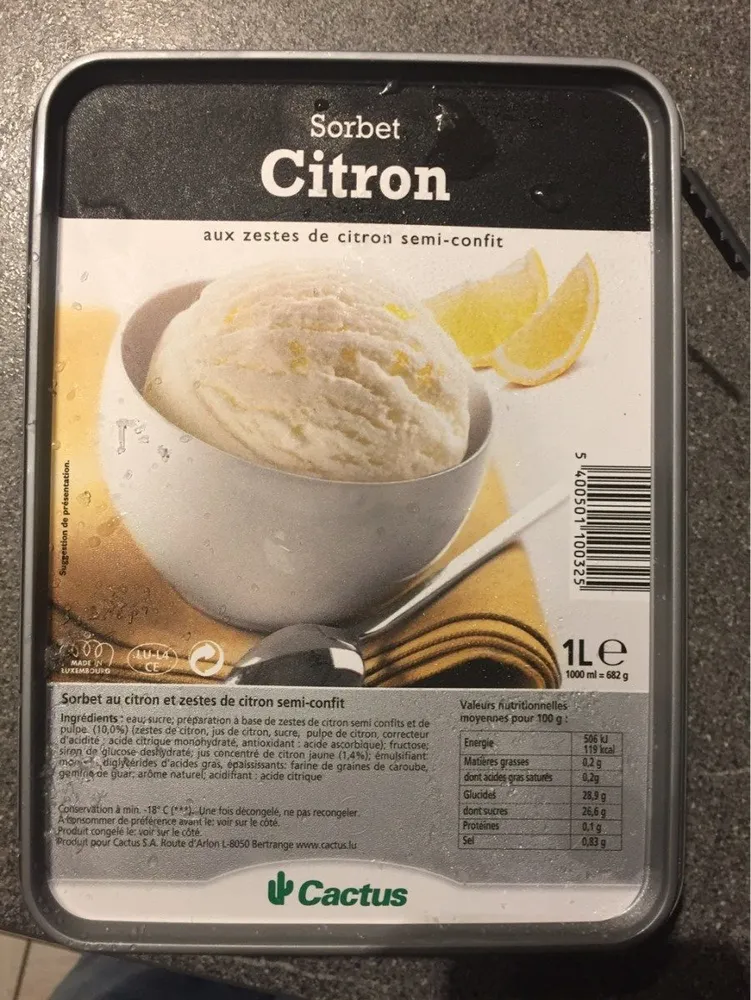 Sorbet citron