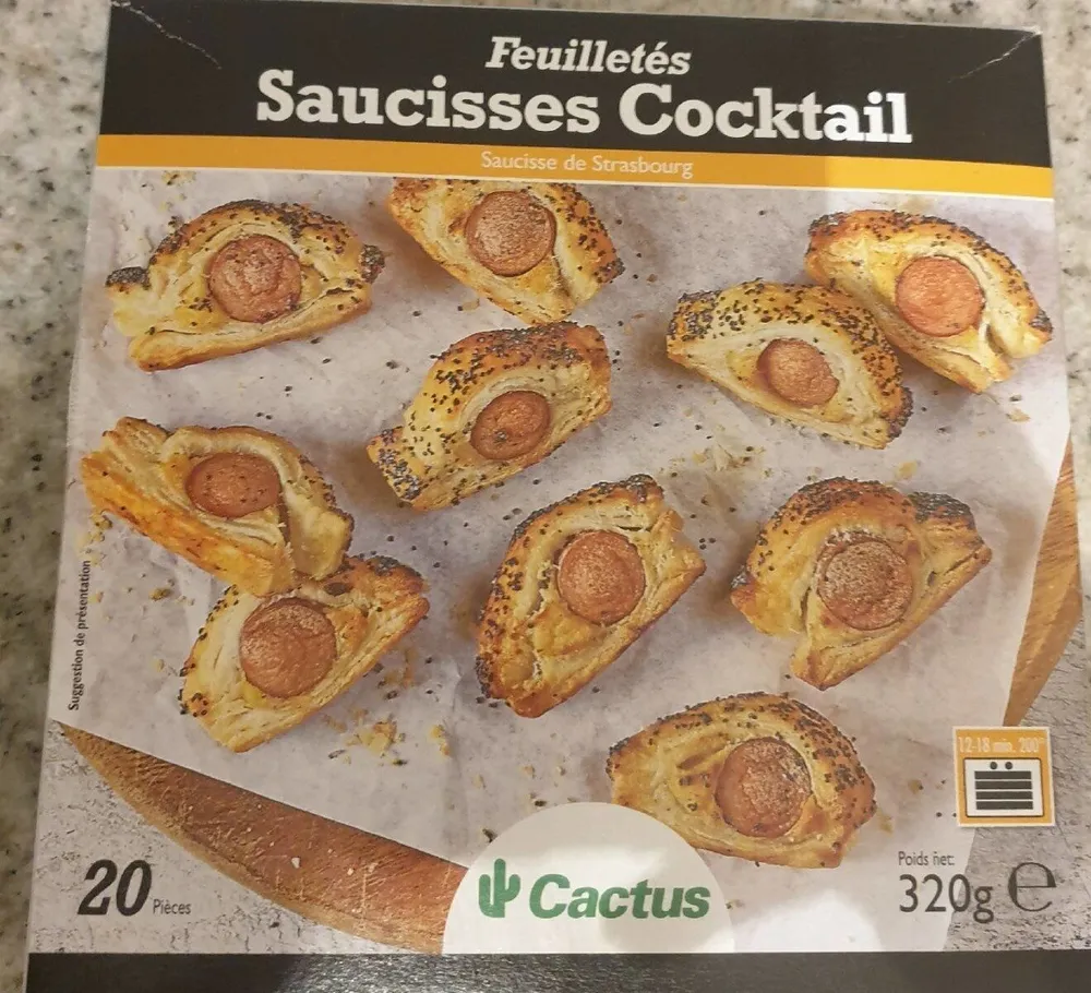 Feuillete saucisses coktail