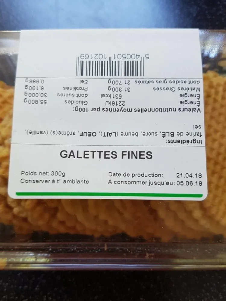galettes fines