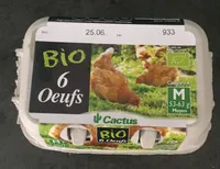 6 oeufs bio M