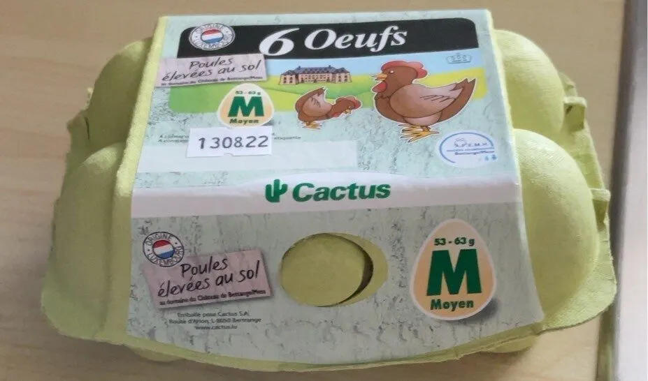 Oeufs de poules élevées au sol