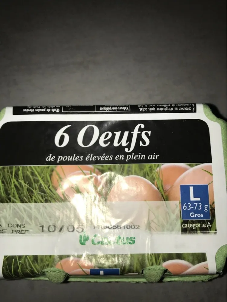 6 oeufs
