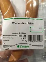 Wiener de volaille