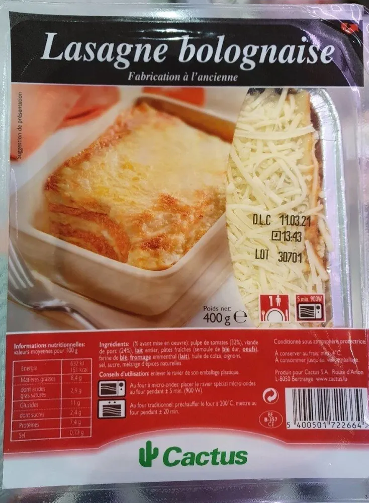 Lasagne bolognese à l'ancienne
