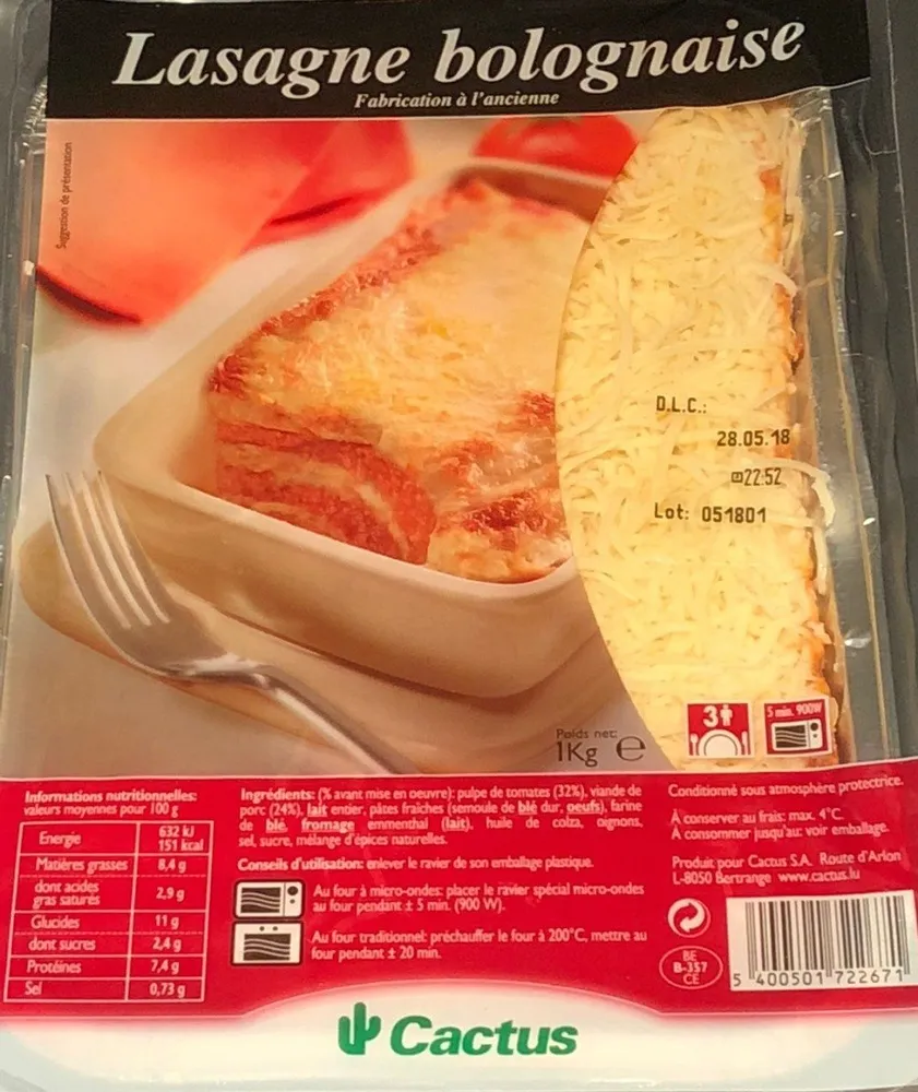 Lasagne Bolognaise