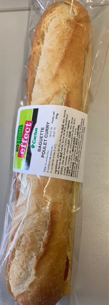 Baguette poulet curry