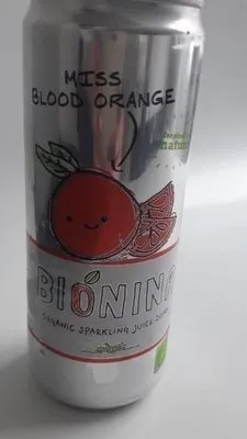 Organic sparkling juice drink