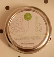 Gomme sans sucre à l'eucalyptus menthe