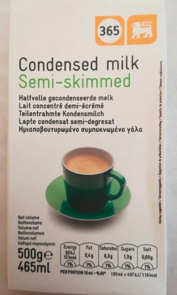 Condensed Milk Semi-skimmed