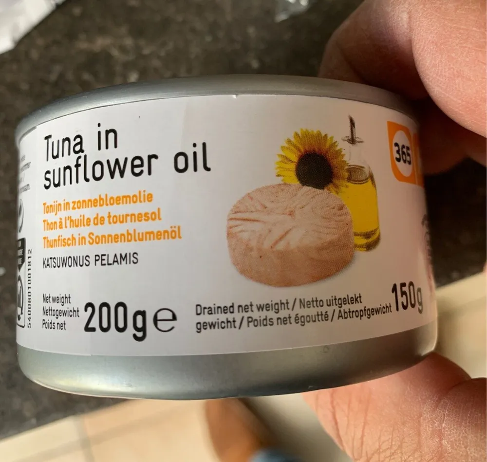 Tuna in sunflower oil