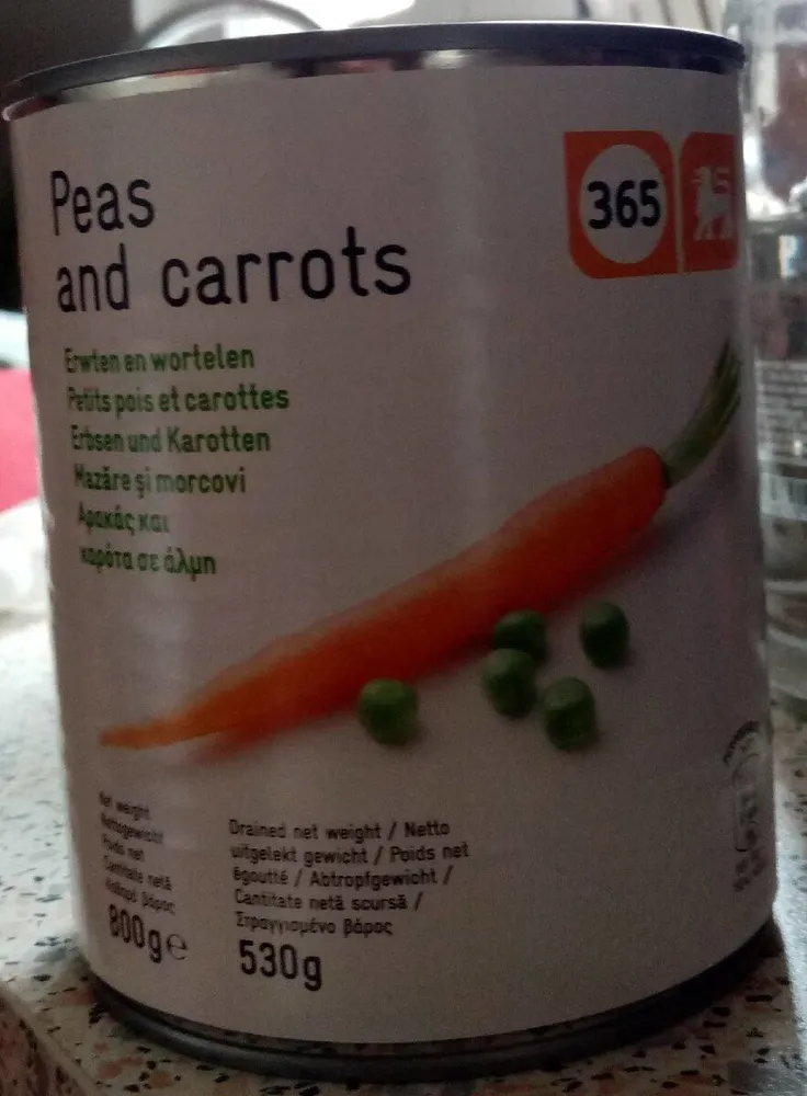 Peas and carrots