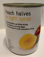Peach halves in light syrup