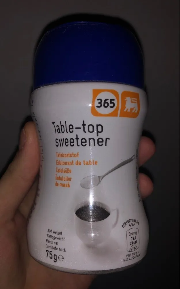 Table top sweetener