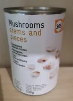 Mushrooms stems and pieces