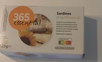 Sardines sunflower oil