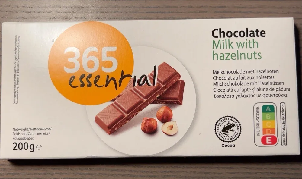 Chocolate Milk with hazelnuts