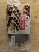 Gaufres au goût vanille avec fantaisie saveur cacao