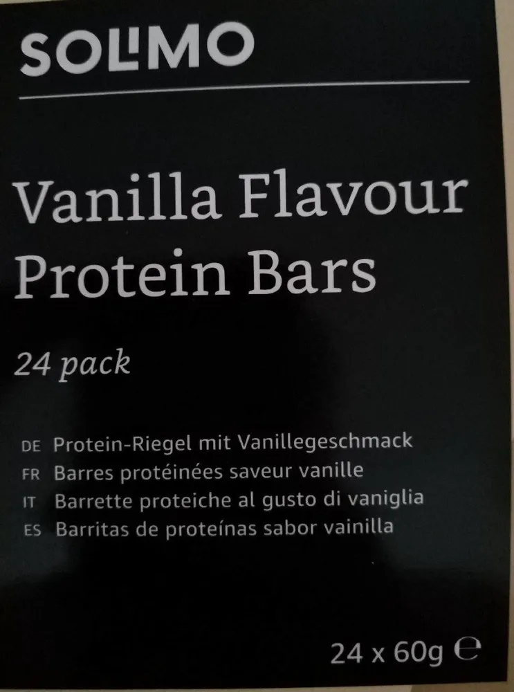 Barres protéinées saveur vanille