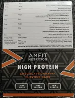 High protein chocolate caramel flavour bars