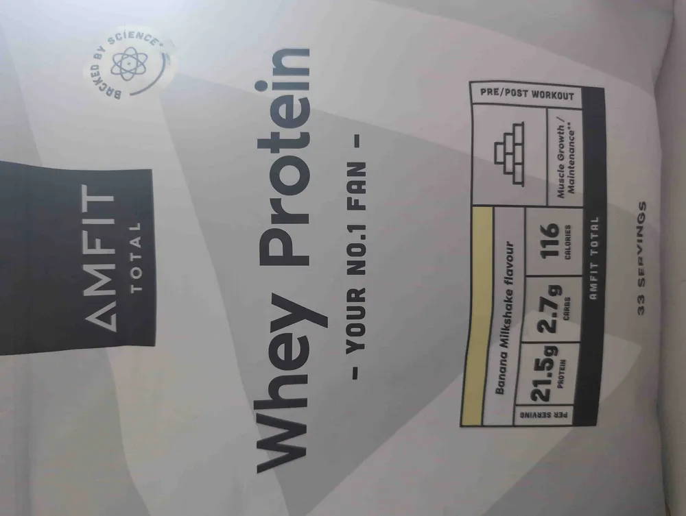 Whey Protein Banana Milkshake Flavour