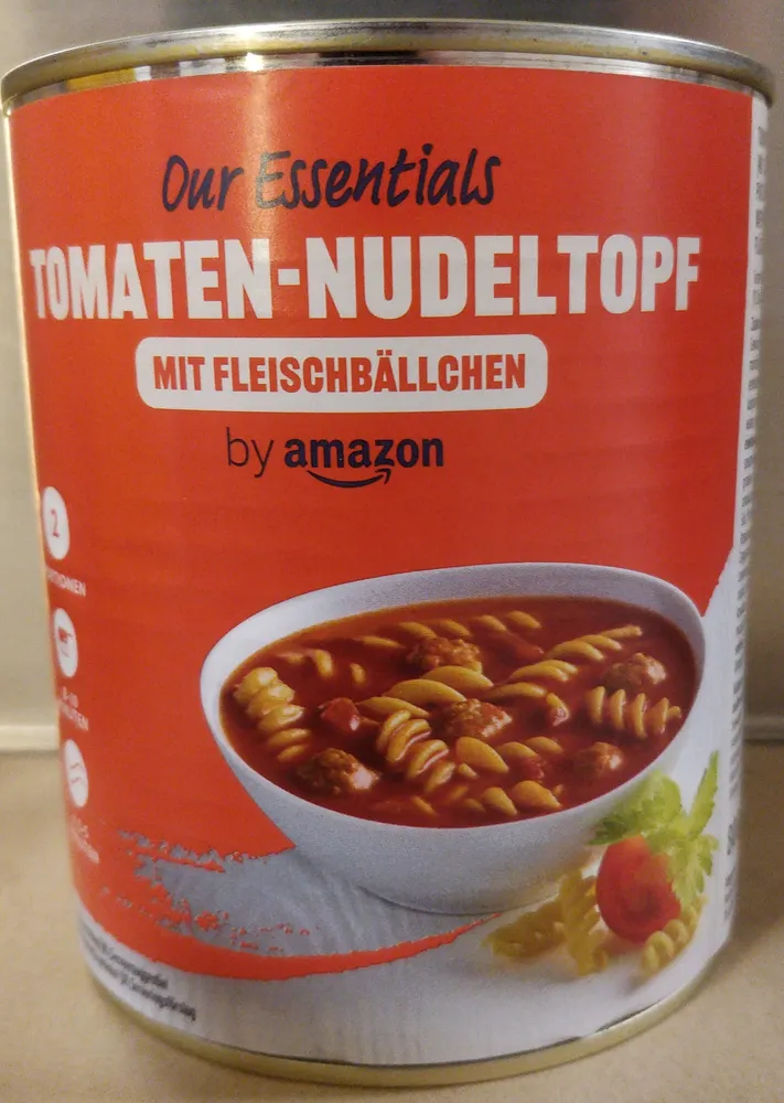 Tomaten-Nudeltopf mit Fleischbällchen