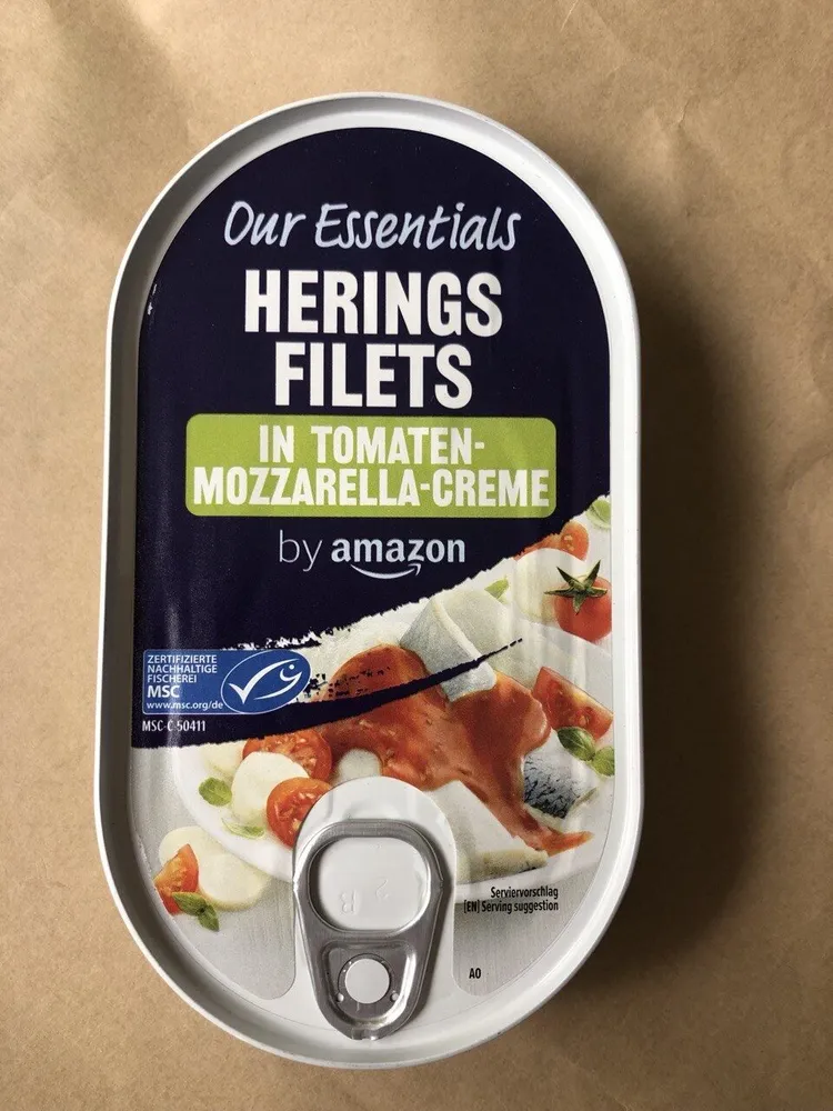 Herings-Filet in Tomaten-Mozarella-Creme
