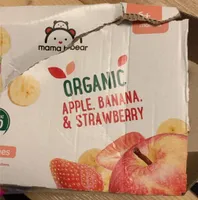 Organic apple, banana &strawberry