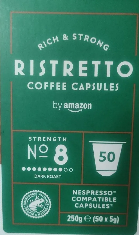 Ristretto coffe capsules