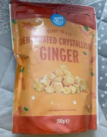 Dehydrated crystalliised ginger