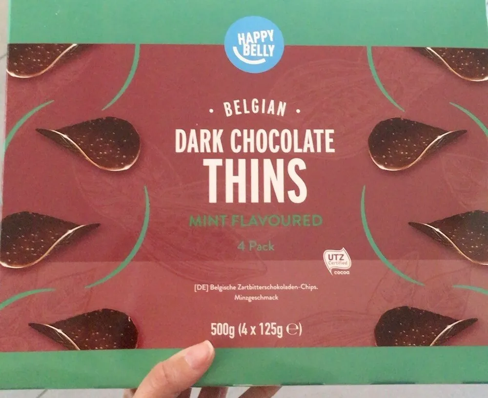 Dark chocolate thins