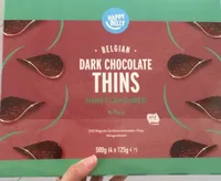Dark chocolate thins