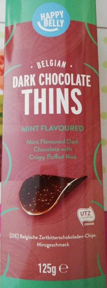 Dark chocolate thins