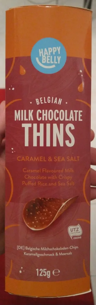 milk chocolate thins caramel and sea salt