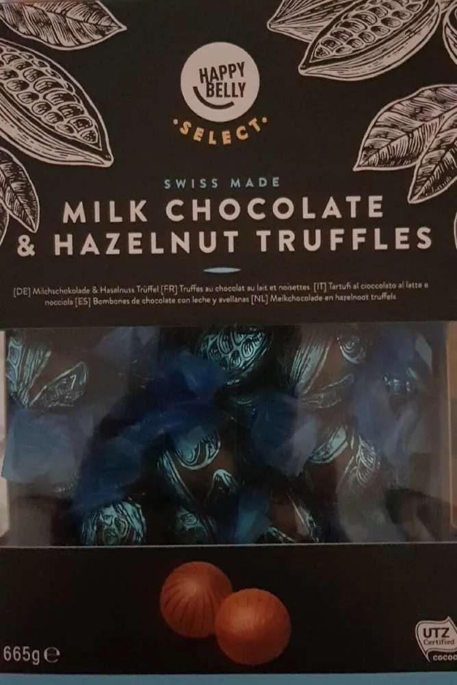 Bombones de chocolate con leche