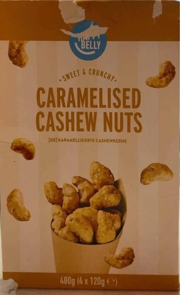 Caramelised cashew nuts