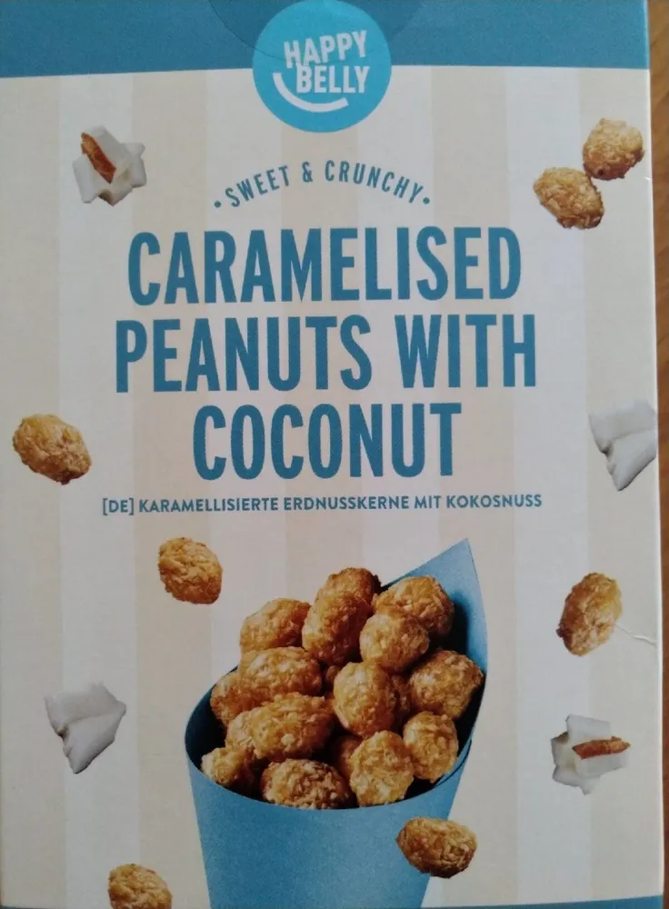 Caramelised peanuts with coconut